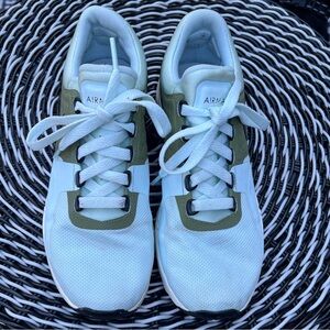 White and Olive Sneakers